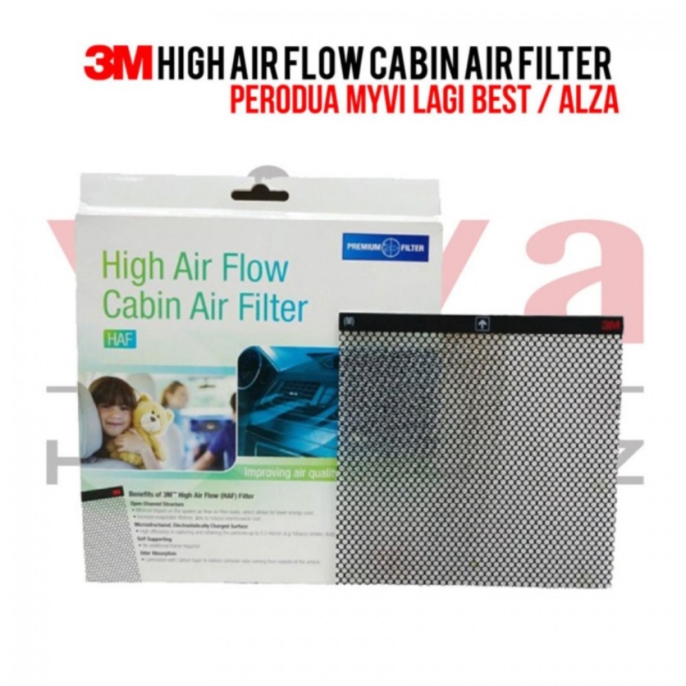 3M High Air Flow Cabin Air Filter for Perodua Myvi (2011 